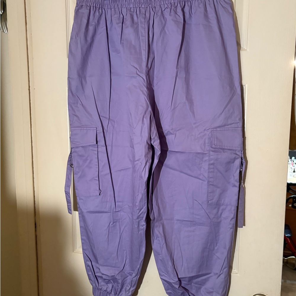 Purple Cargo Pants